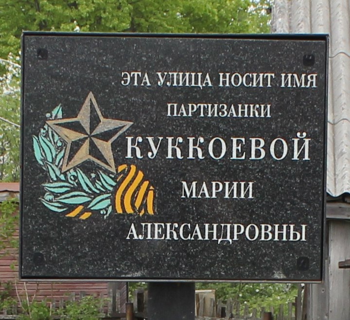 Табличка на улице Куккоевой